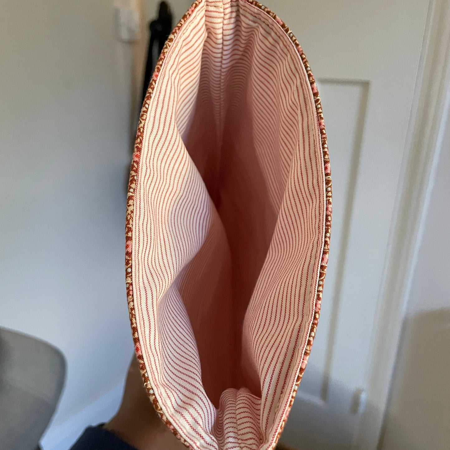 Ditsy Pink Blossom Quilted Book Sleeve - Padded Book Protector